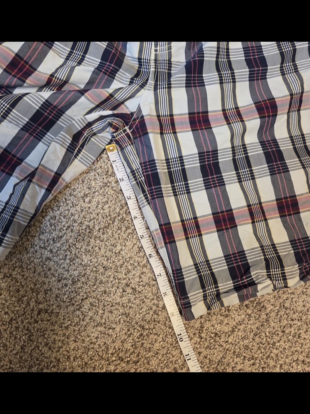 Polo by Ralph Lauren Plaid Cargo Shorts - Navy, White & Red Lg Grandpacore Golf - Picture 8 of 8